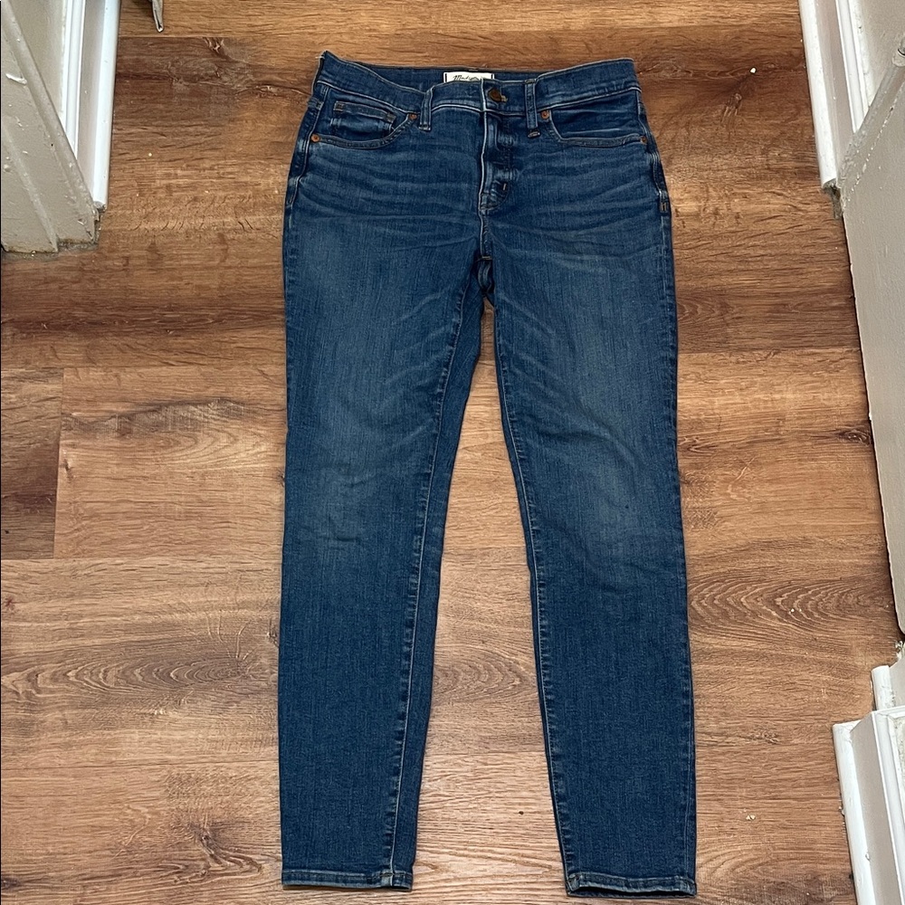 Madewell Women's Skinny Jeans - Dark Blue